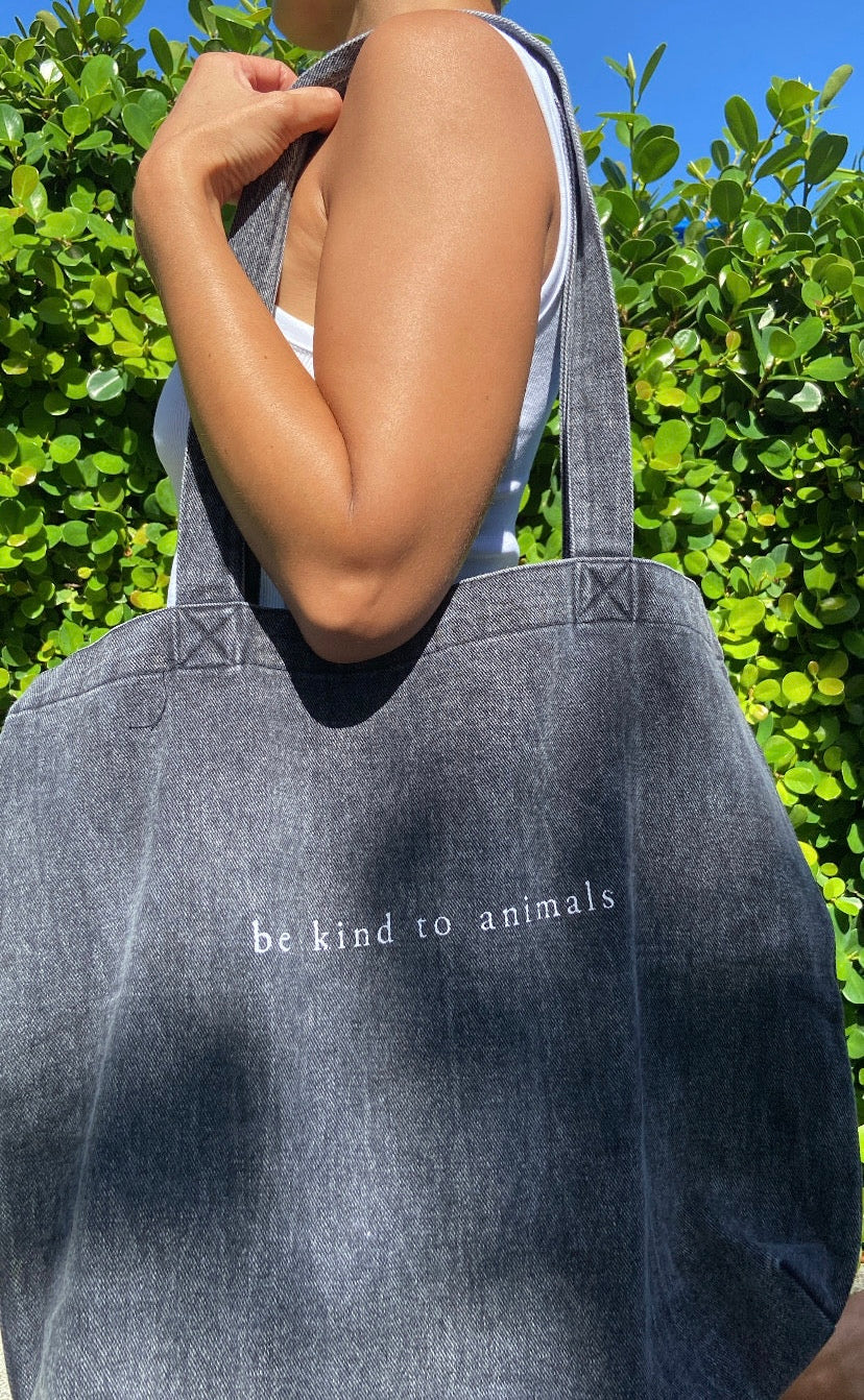 Be Kind to Animals Vegan Tote Bag