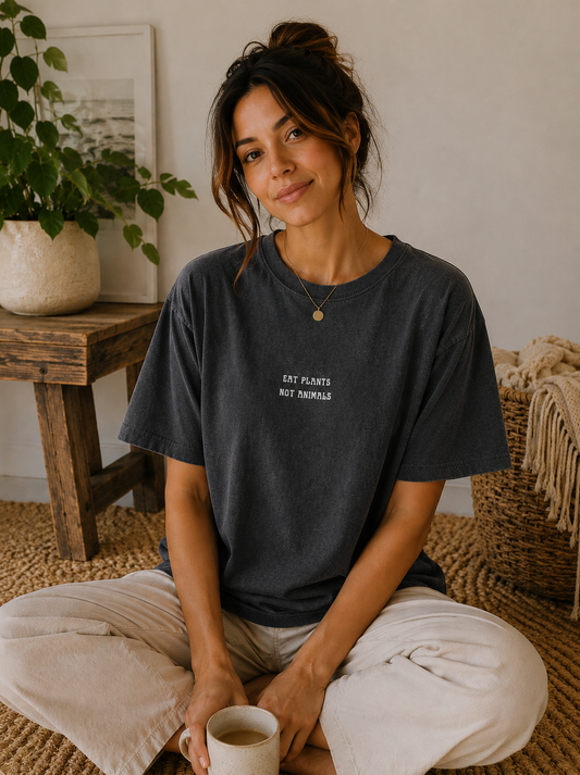 Eat Plants Oversized Tee