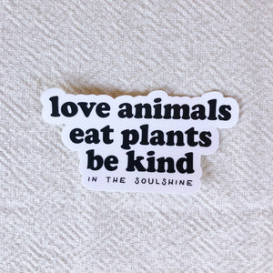 Large Love Animals Sticker