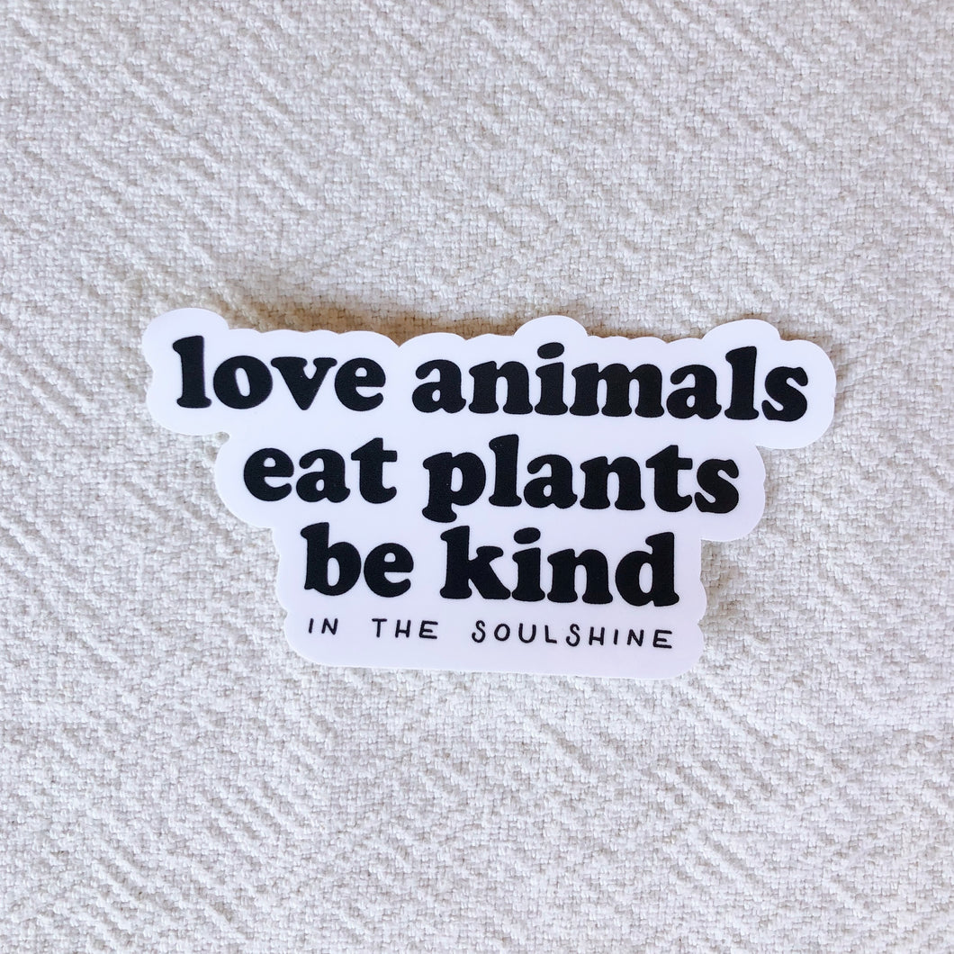 Large Love Animals Sticker
