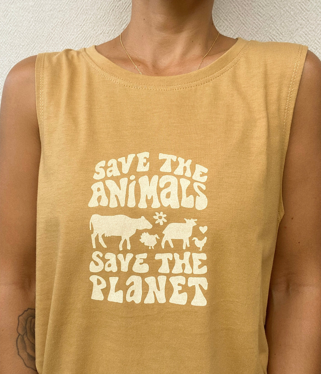 Save the Animals Save the Planet Tank